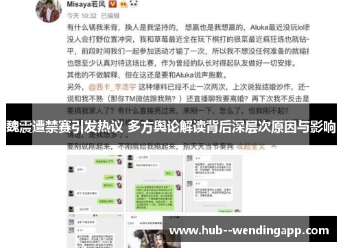 魏震遭禁赛引发热议 多方舆论解读背后深层次原因与影响