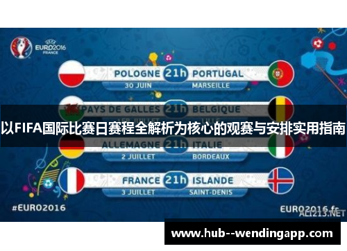 以FIFA国际比赛日赛程全解析为核心的观赛与安排实用指南